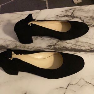 Everlane black low chunky heel